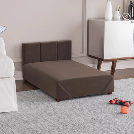 Cama Box Conforto Firme com Estrutura de Madeira para Cachorro e Gato Lupzy